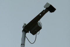 Closeup of greyhound system camera